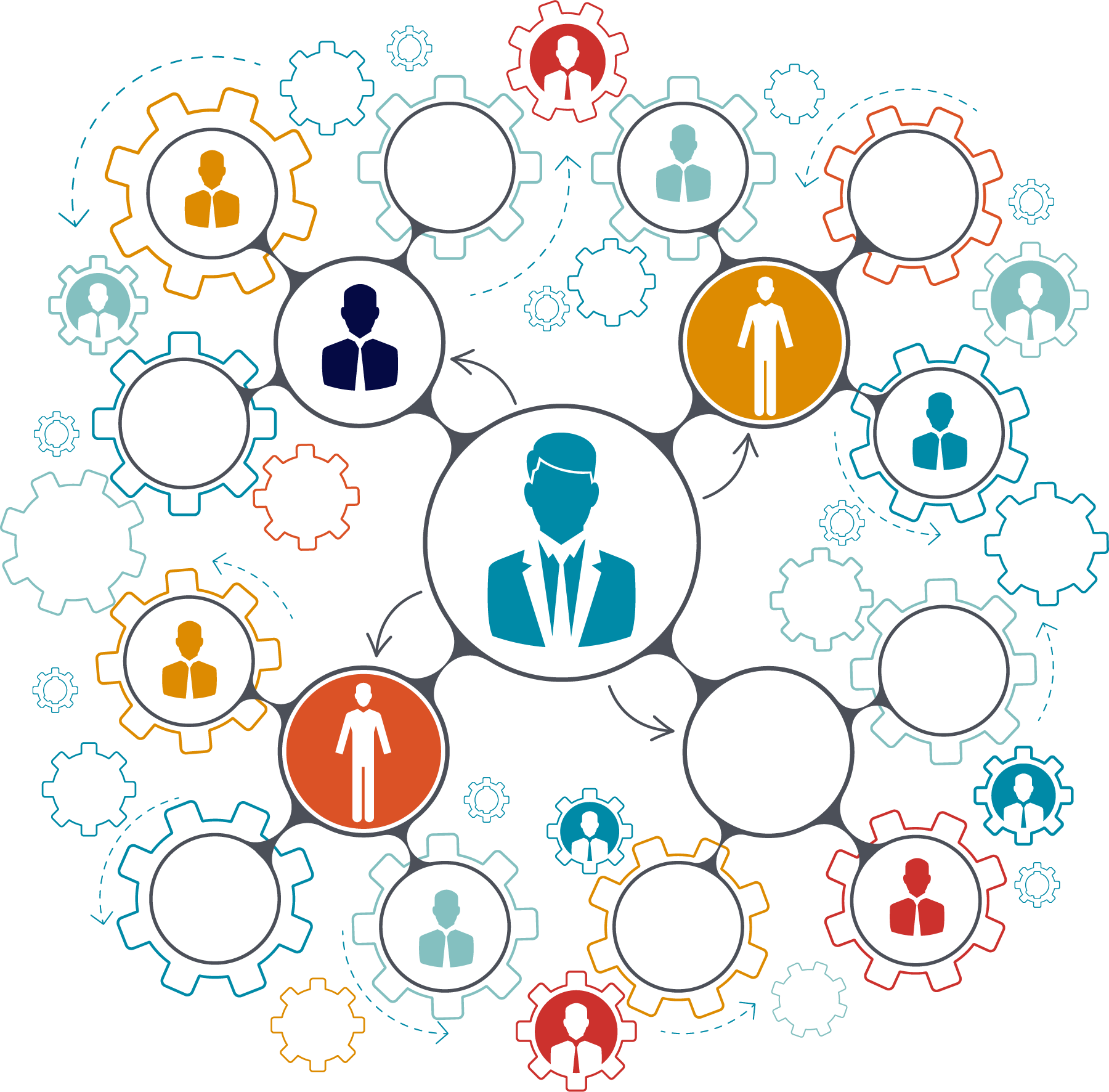 1606 m00 i125 n016 S c12 Business people team work managment structure vector illustration Converted